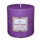 True Lavender Scented Rustic Pillar Candle (3 Inches X 3 Inches)