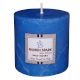 Ocean Blue Scented Rustic Pillar Candle (3 Inches X 3 Inches)