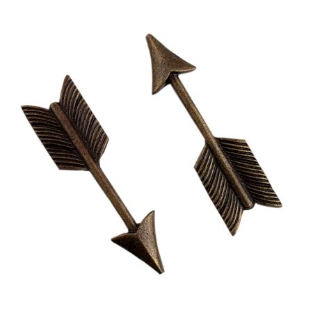 Antique Iron Bow Wardrobe Handle