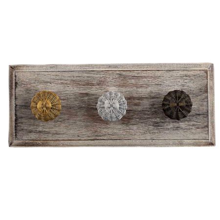 Mix Metal Wire Wooden Hooks