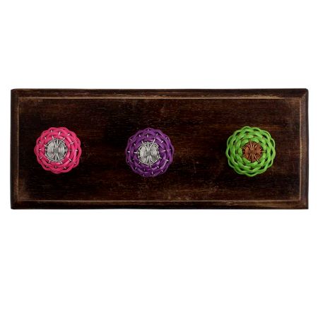 Mix Rexine Wire Wooden Hooks