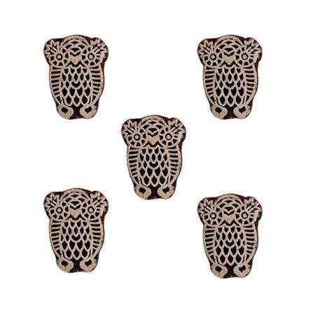 Set of 5 Piece New Mix Wooden Printing Block