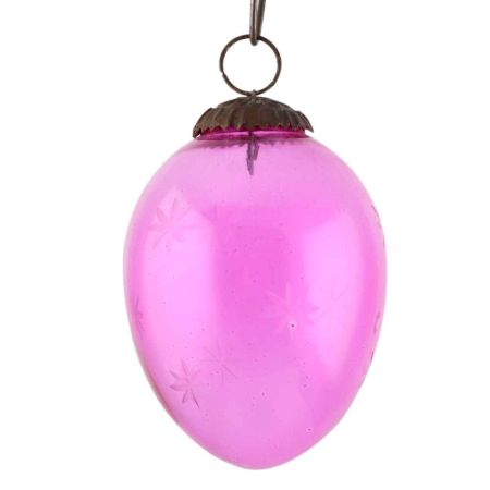 Pink Avocado Star Cut Christmas Hanging