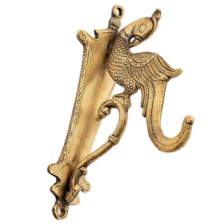Brass Peacock Door Handle