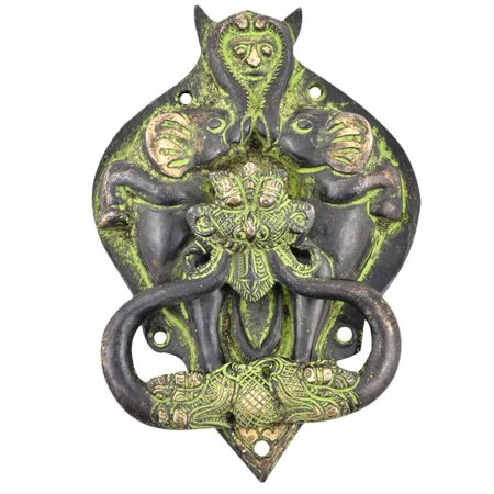 Bat Face Bronze Door Knocker