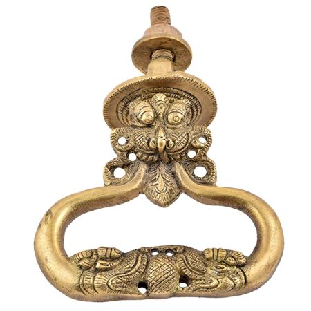 Golden Dragon Face Door Knocker