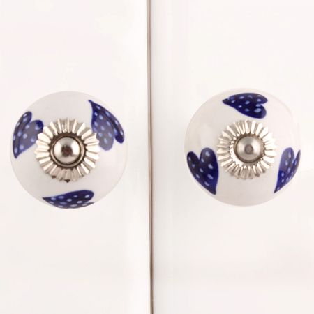 Navy Blue Heart Knob