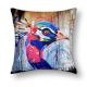 Peacock Hand Printed Cushion Cover