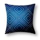 Blue Sequin Work Cushion Cover