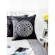 Black And Grey Textured Cushion Cover