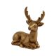 Large Vintage Brass Deer Statue