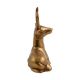 Large Vintage Brass Deer Statue