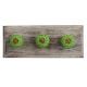 Green Rexine Wire Wooden Hooks