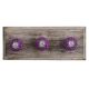 Purple Rexine Wire Wooden Hooks