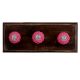Pink Rexine Wire Wooden Hooks