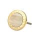 Round Cream Metal and Bone Knob