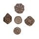 Set of 5 Piece New Mix Wooden Printing Block