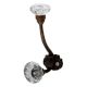 Clear Paneled Sides Glass Iron Hook