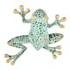 Brass Green Frog Door knocker