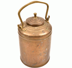 Brass Hand Carved Water Pot Milk Container