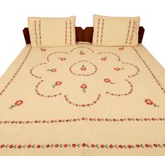 Champagne Cotton Double Bedsheet