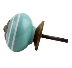 Sea Green White Knob