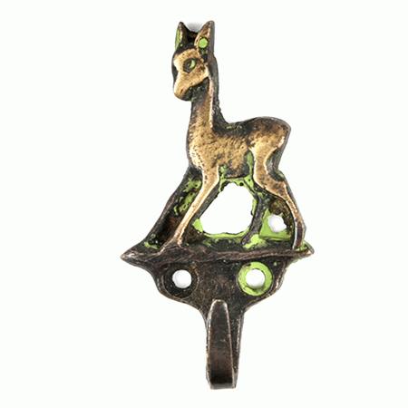 Bronze Deer Single Wall Hooks