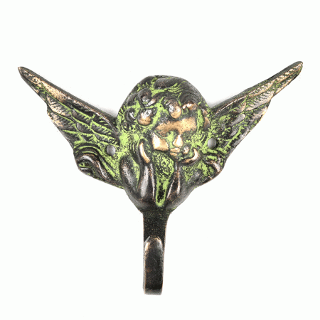 Bronze Wall Hooks Face and Wings