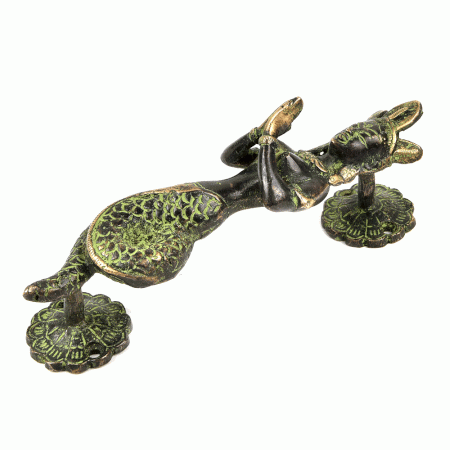 Bronze Naga Kanya Art Door Handle