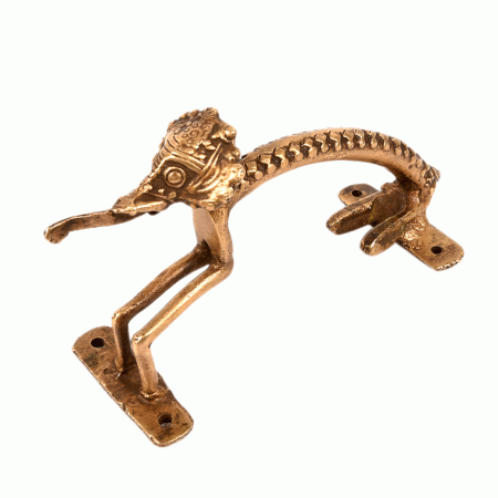 Dhokra Bronze Elephant Door Handle