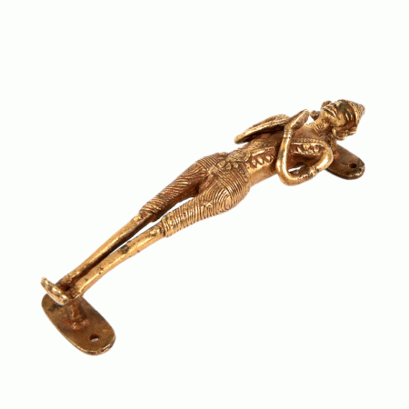 Dhokra Bronze Tribal Man Door Handle