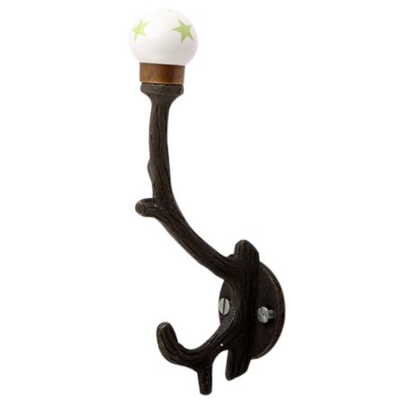 Pea Green Star Tree Hooks-EHG-102