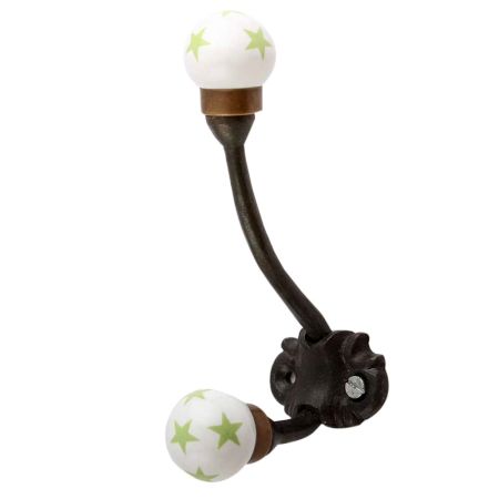 Pea Green Star Iron Hooks-EHG-102