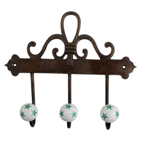 Green Star Ceramic Iron Hooks