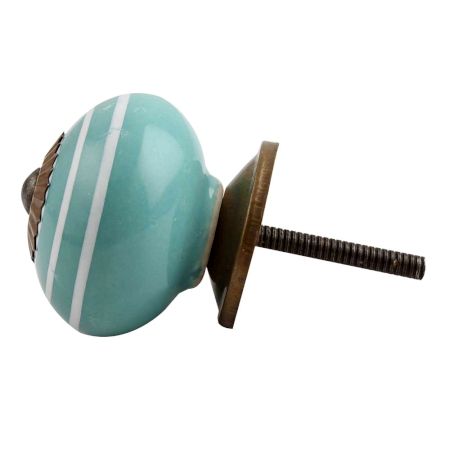 Sea Green White Knob