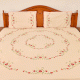 Peach Orange Cotton Bedsheet