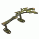 Bronze Parrot On Tree Door Handle