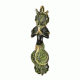 Bronze Naga Kanya Art Door Handle