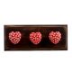 Red Heart Etched Ceramic Wooden Hooks