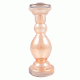 Glass Pillar Candle Holder With Broad Base(Set of 1 Piece)