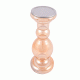 Glass Pillar Candle Holder With Broad Base(Set of 1 Piece)