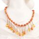 Orange Beads Handmade Necklace
