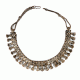 Silver Alloy Oxidized Choker Collar Necklace
