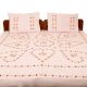 Misty Rose Cotton Double Bedsheet