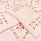 Misty Rose Cotton Double Bedsheet