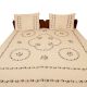 Papaya Peach Cotton Double Bedsheet
