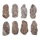 Set of 8 Piece New Mix Wooden Printing Block