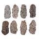 Set of 8 Piece New Mix Wooden Printing Block