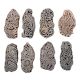 Set of 8 Piece New Mix Wooden Printing Block
