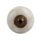 Cream White Dot Small Dresser Knob